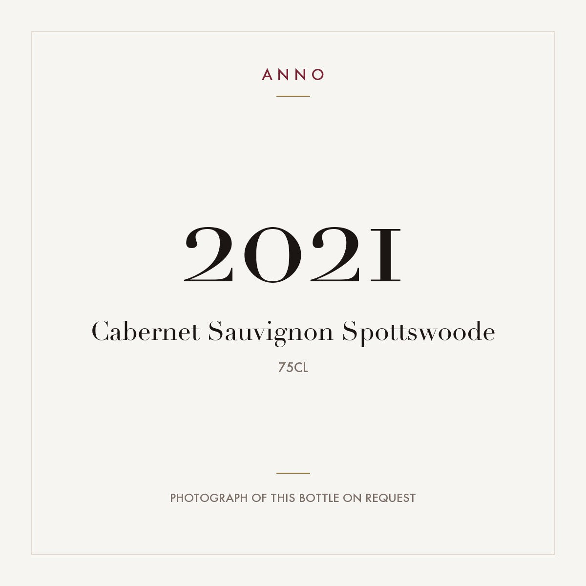 Spottswoode Cabernet Sauvignon 2021 0,75l