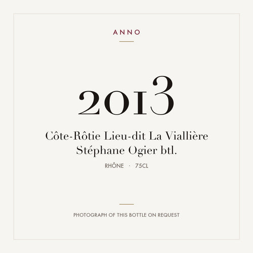 Stephane Ogier Cote-Rotie Lieu-dit La Vialliere 2013 AOC 0,75l