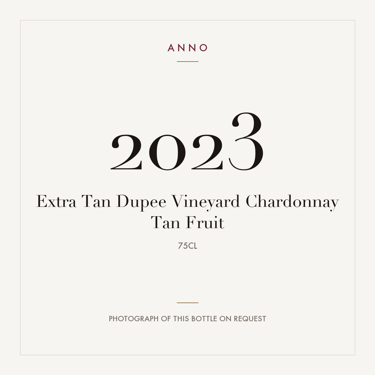 Tan Fruit Dupee Vineyard Chardonnay 2023 0,75l