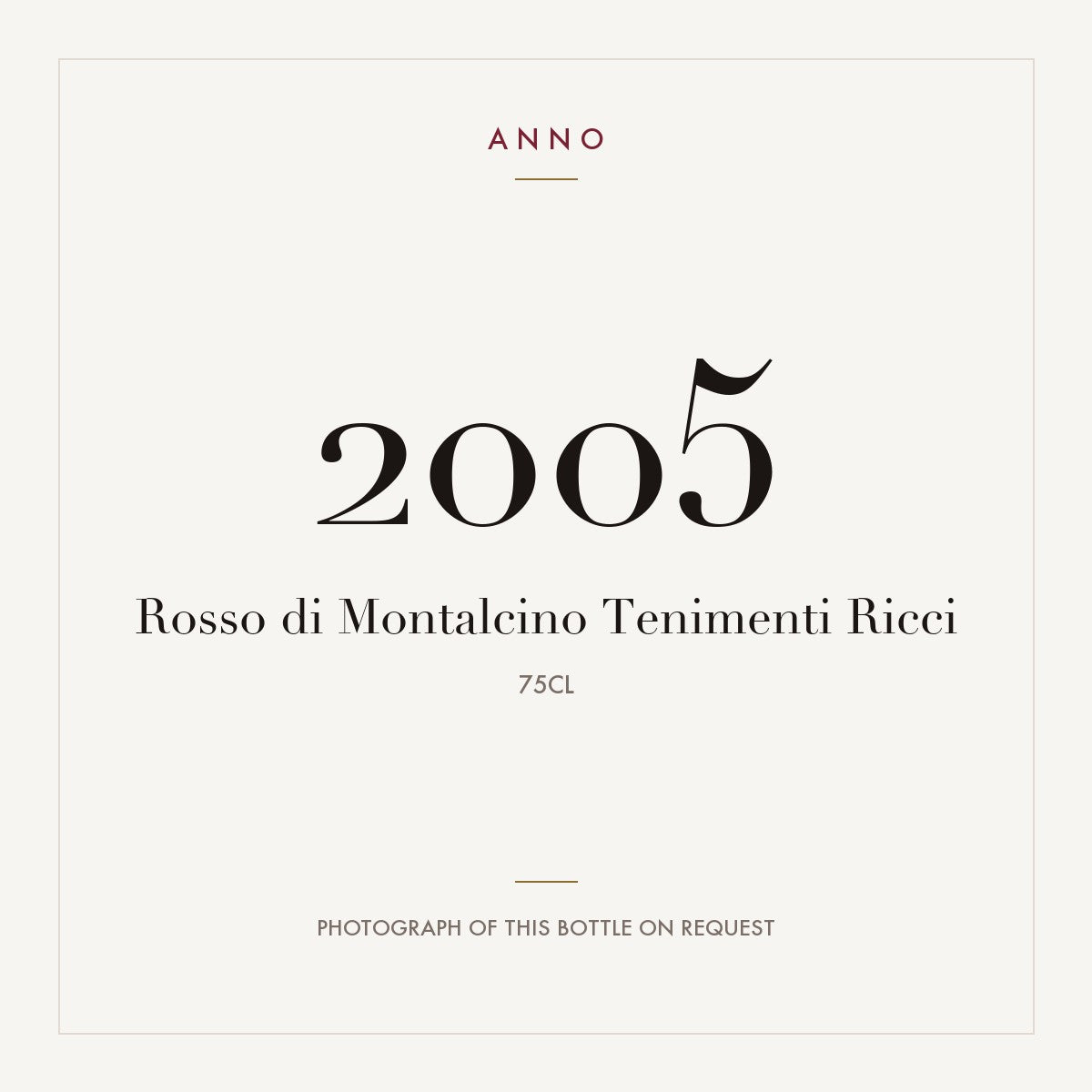 Tenimenti Ricci Rosso di Montalcino 2005 DOC 0,75l