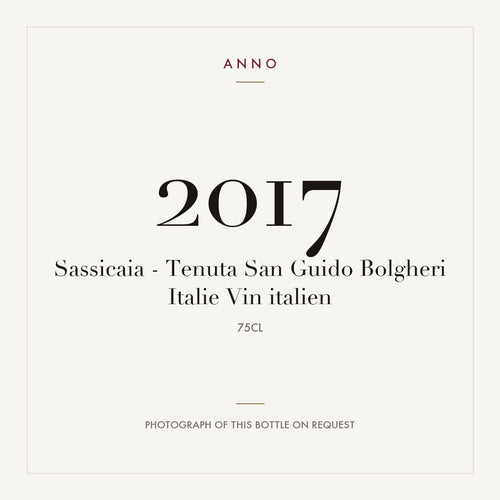 Tenuta San Guido Bolgheri Sassicaia Sassicaia 2017 DOC 0,75l