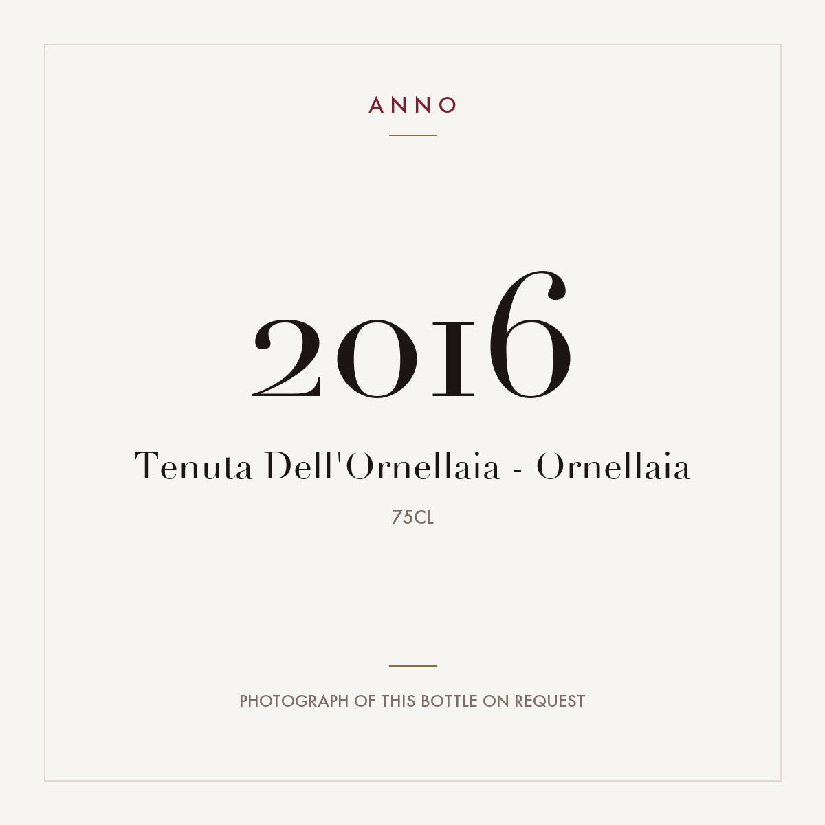 Tenuta dell'Ornellaia Bolgheri Superiore 2016 DOC 0,75l