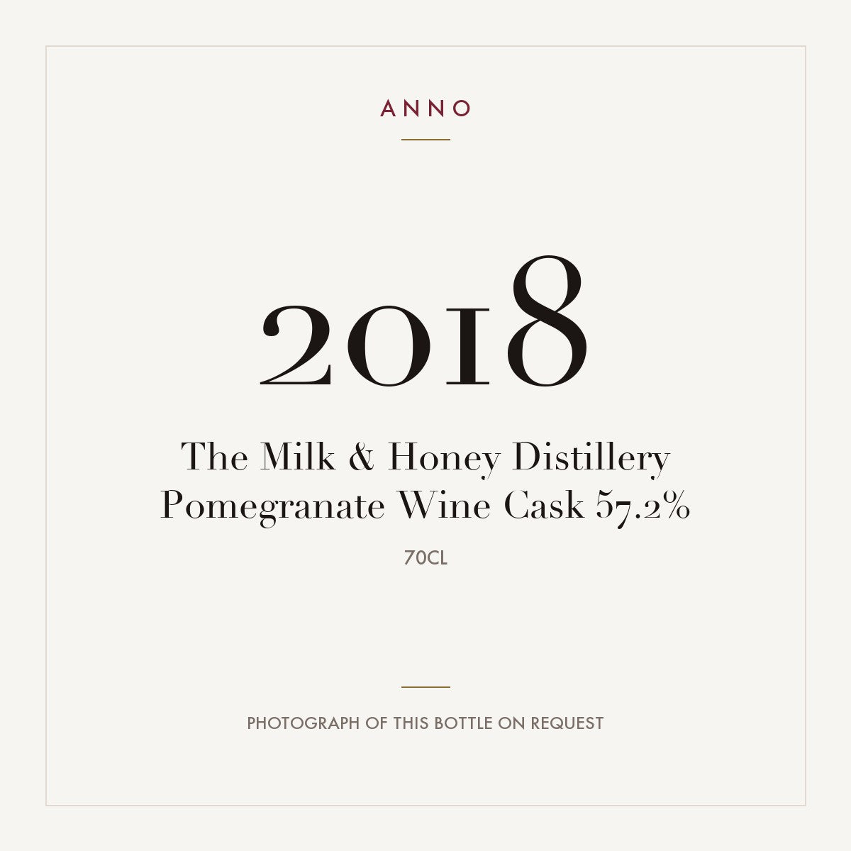 The Milk & Honey Distillery Pomegranate Wine Cask 2018 0,7l