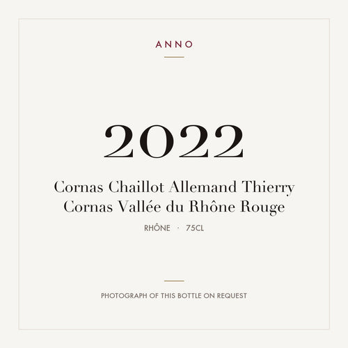 Thierry Allemand Cornas Chaillot 2022 AOC 0,75l