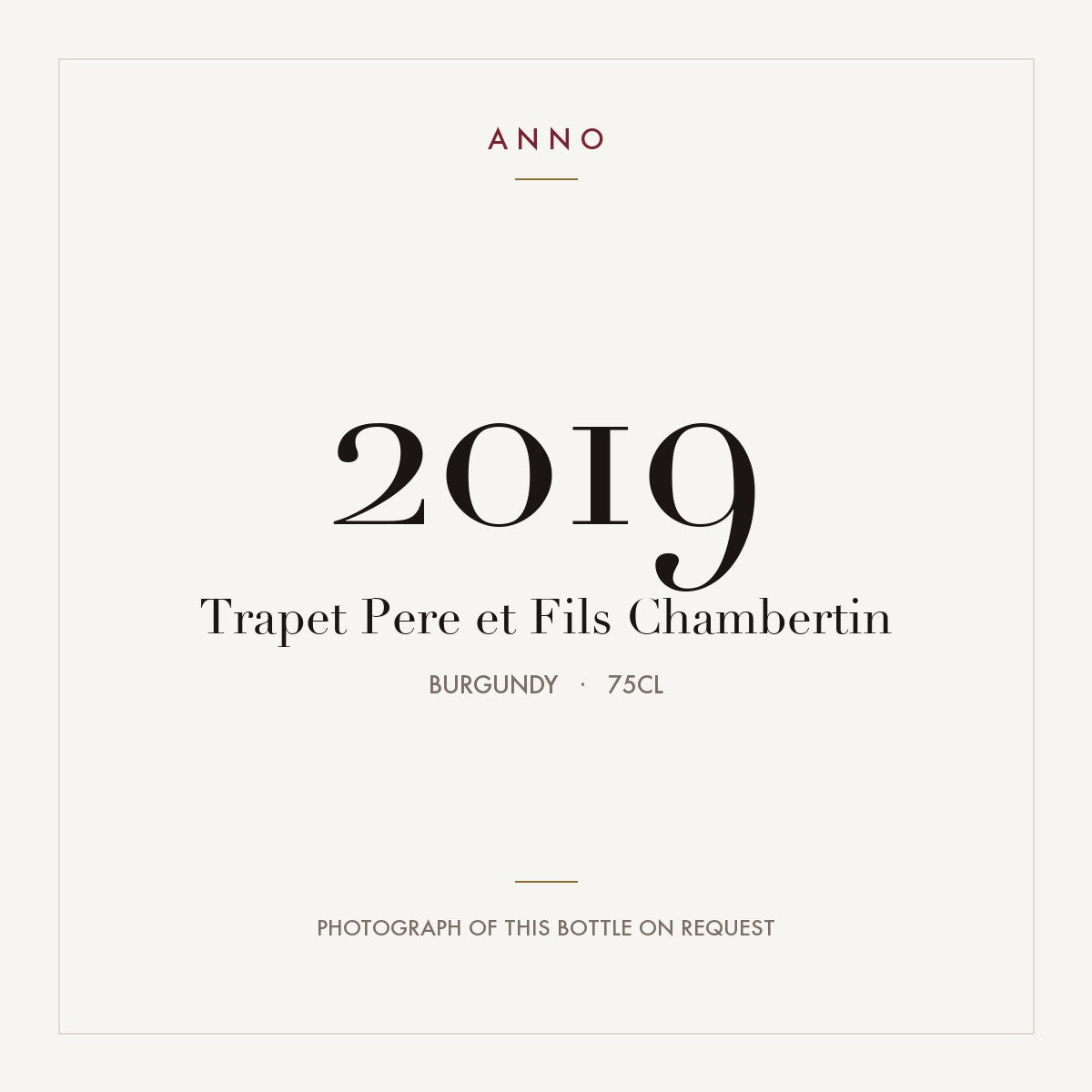 Trapet Pere et Fils Chambertin 2019 0,75l