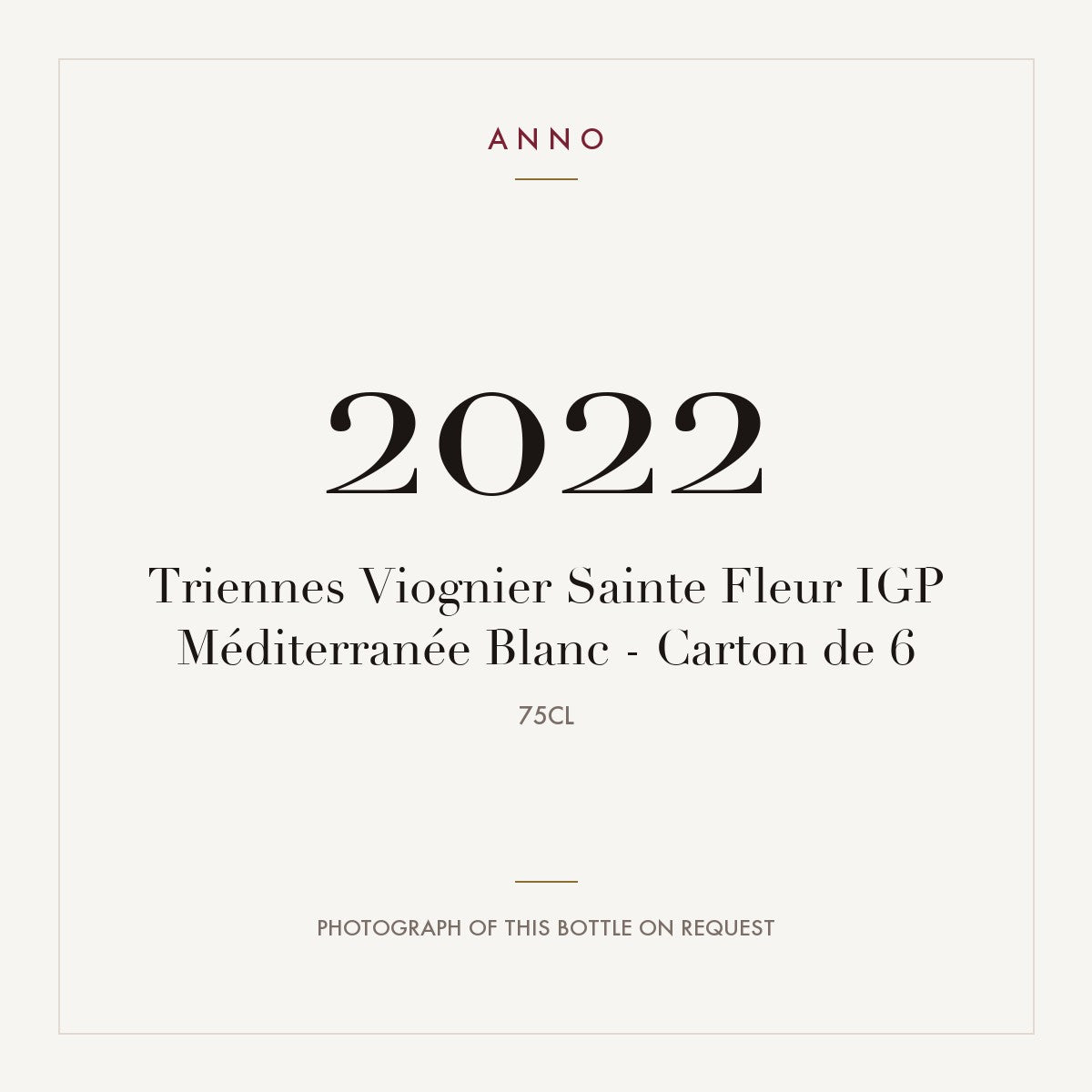 Triennes Mediterranee Viognier Sainte Fleur 2022 IGP 0,75l