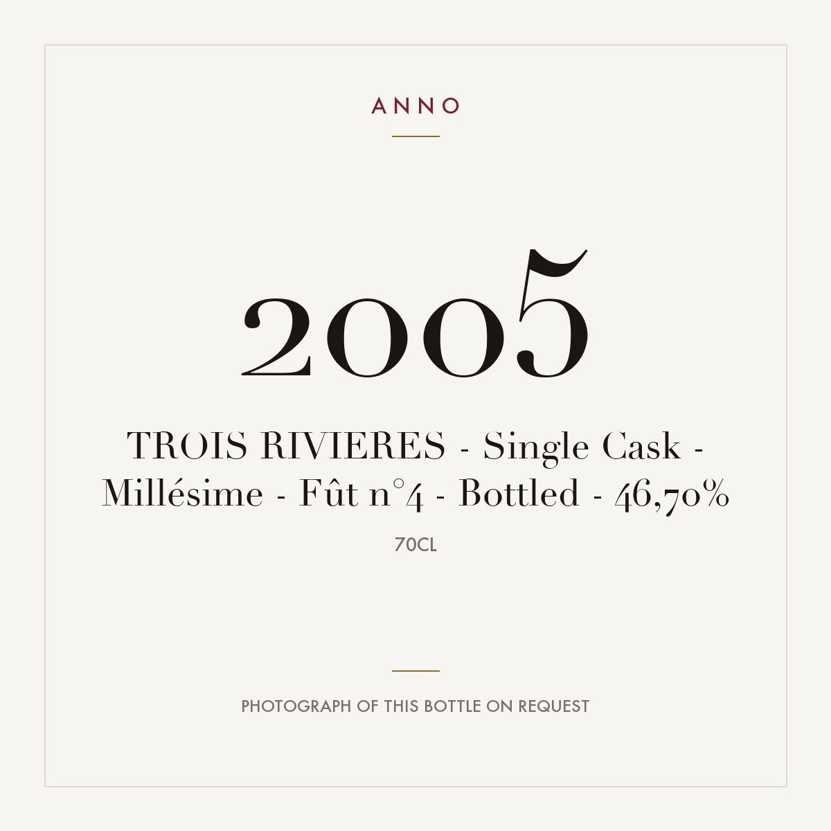 Trois Rivieres Single Cask 2005 0,7l