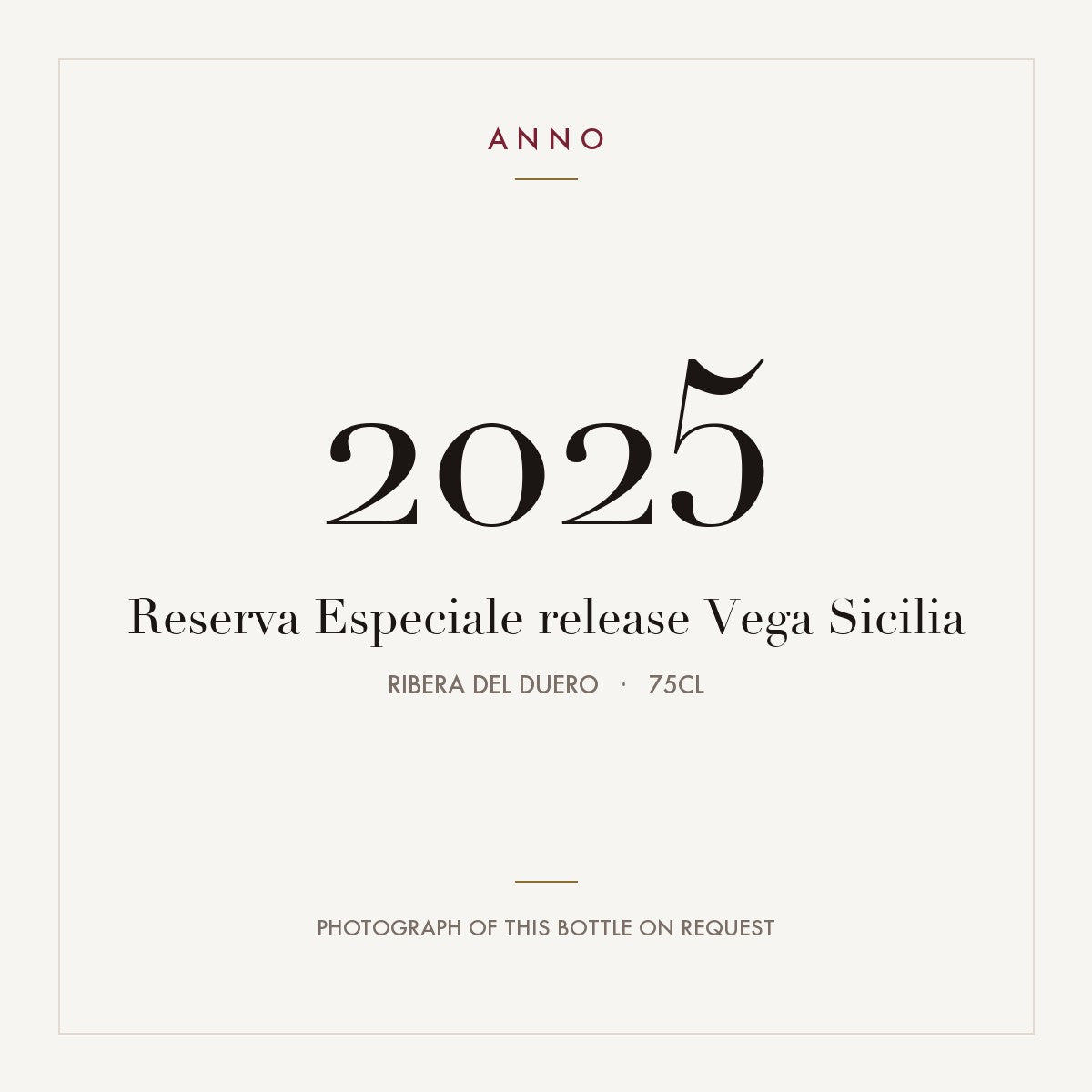 Vega Sicilia Reserva Especial Release 2025 Ribera del Duero DO 0,75l