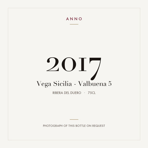 Vega Sicilia Valbuena 5 Ribera del Duero 2017 DO 0,75l