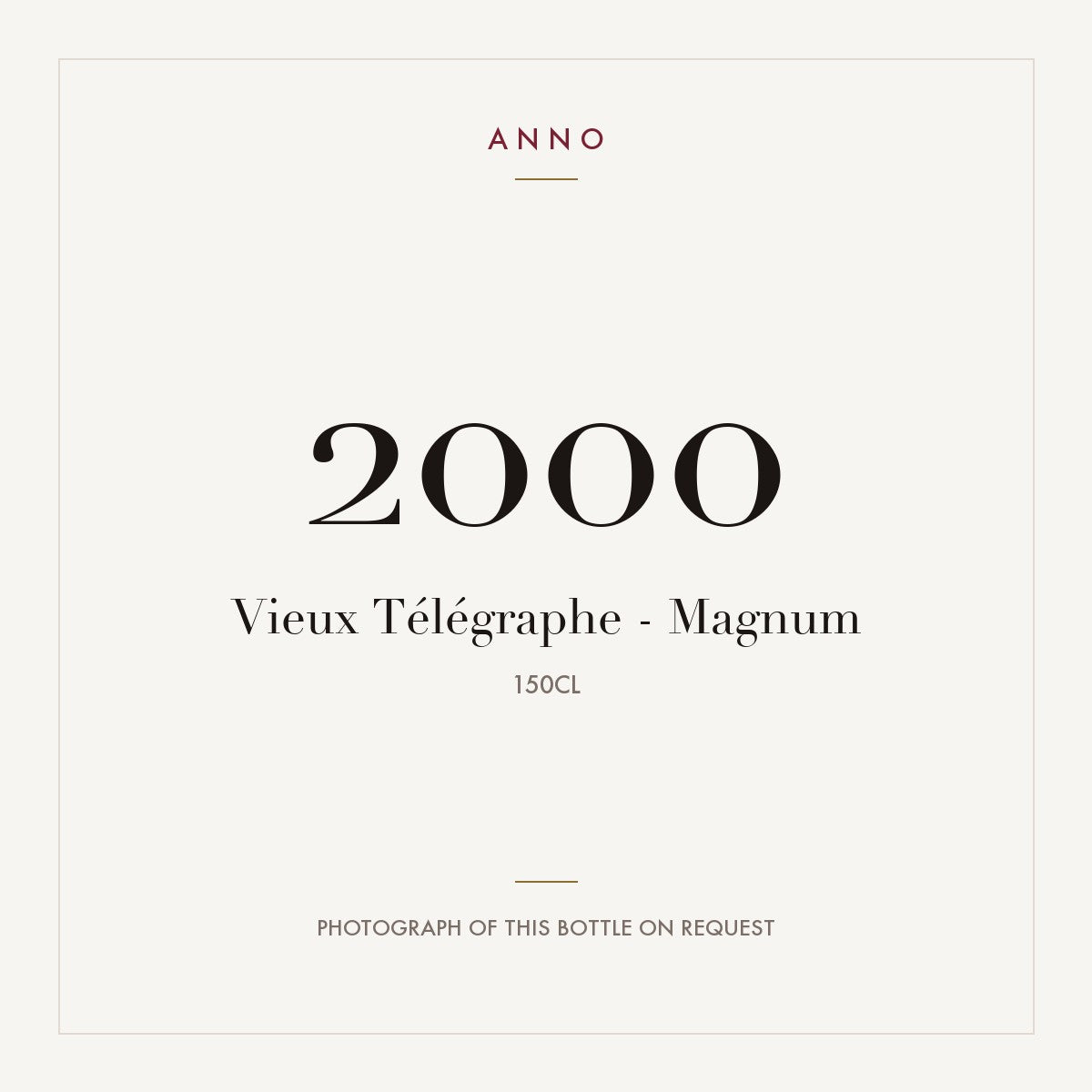 Vieux Telegraphe Chateauneuf-du-Pape 2000 AOC 1,5l
