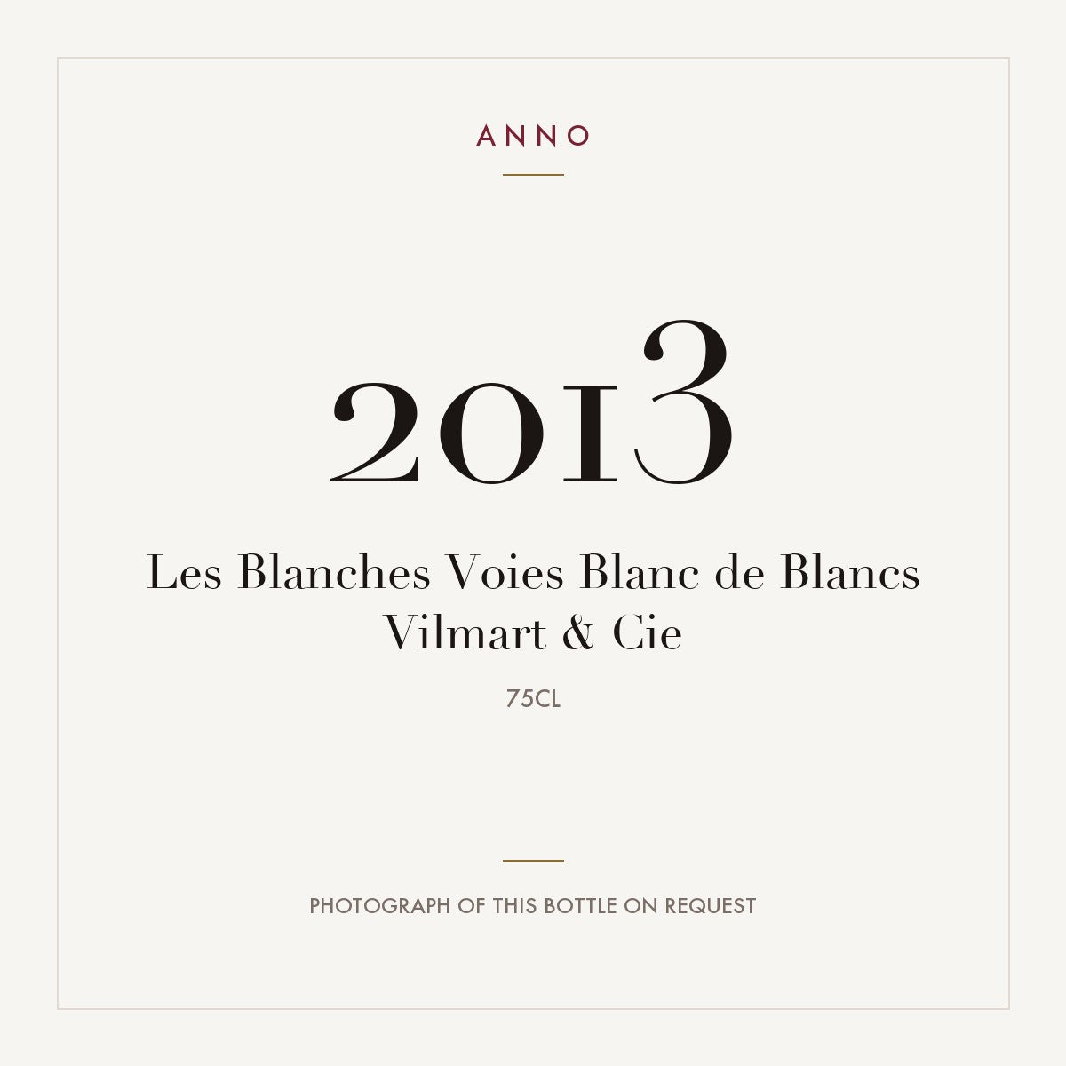 Vilmart & Cie Les Blanches Voies Blanc de Blancs Champagne 2013 AOC 0,75l