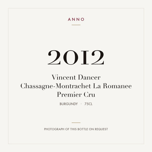Vincent Dancer Chassagne-Montrachet La Romanee Premier Cru 2012 0,75l