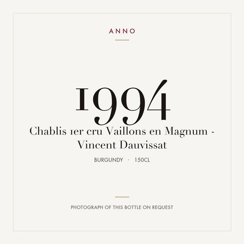 Vincent Dauvissat Chablis Premier Cru Vaillons 1994 AOC 1,5l
