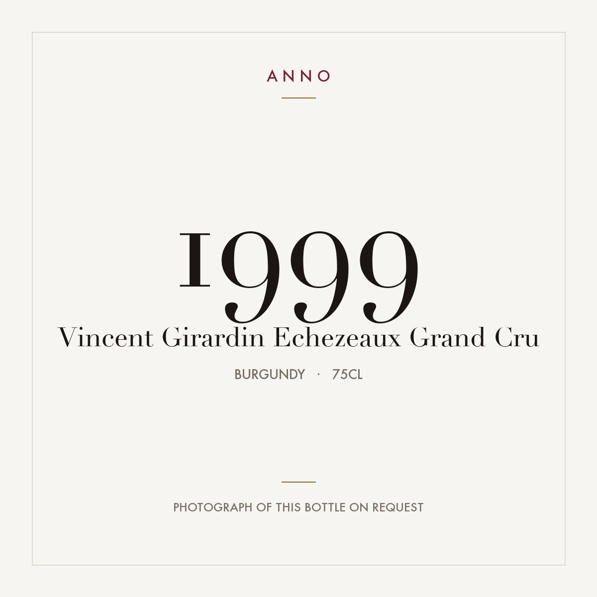 Vincent Girardin Echezeaux Grand Cru 1999 AOC 0,75l