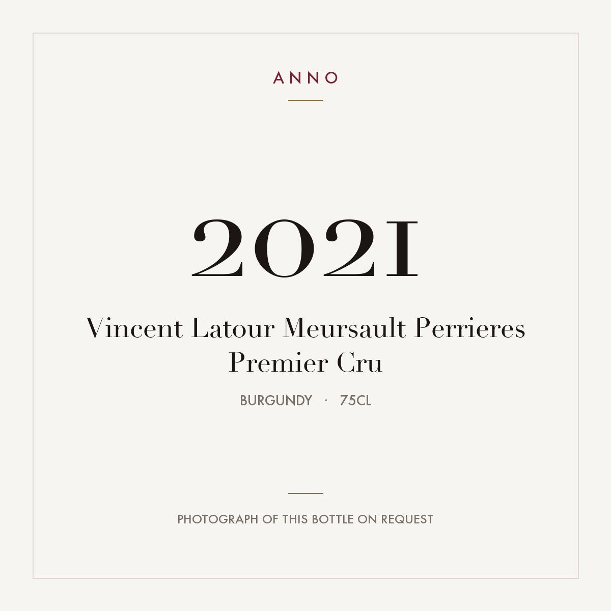 Vincent Latour Meursault Perrieres Premier Cru 2021 0,75l