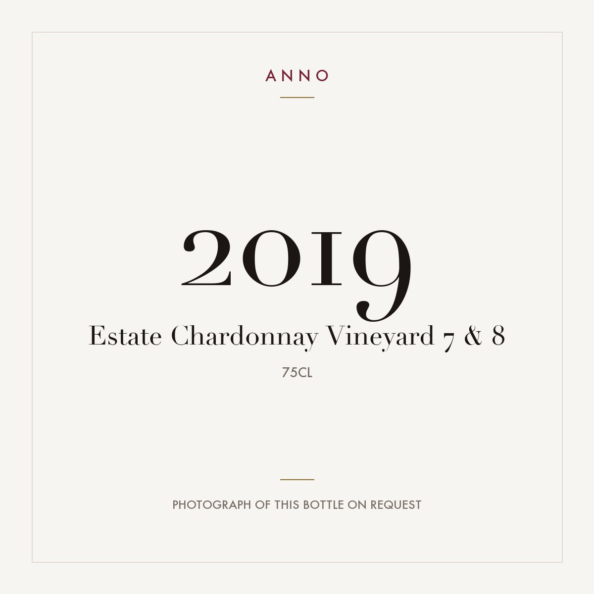 Vineyard 7 & 8 Estate Chardonnay 2019 0,75l