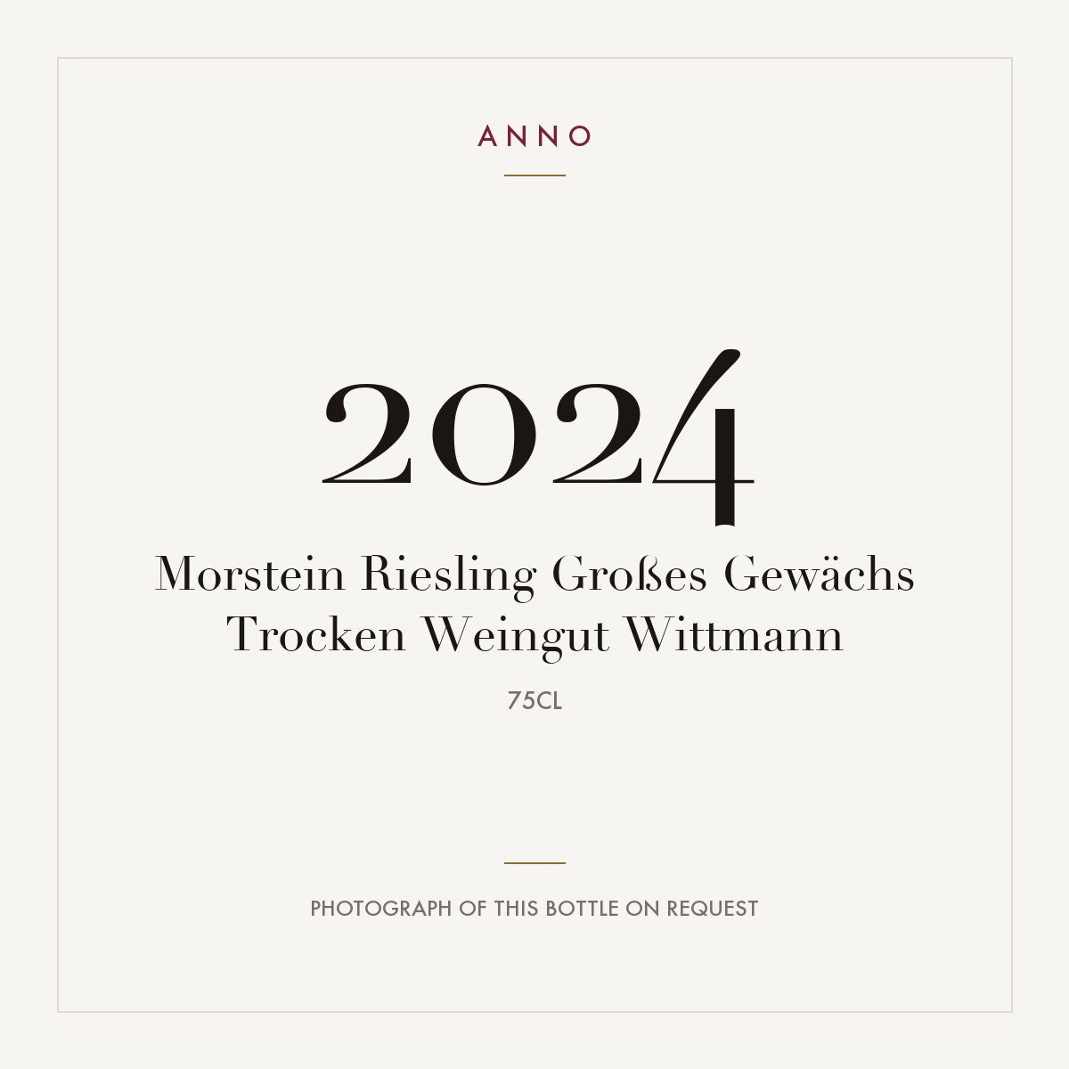 Weingut Wittmann Rheinhessen Morstein Riesling Grosses Gewachs Trocken 2024 0,75l
