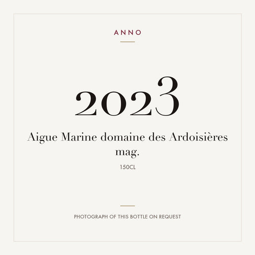 Domaine des Ardoisieres Aigue Marine 2023 1,5l — ANNO vintage card; photograph of the actual bottle available on request