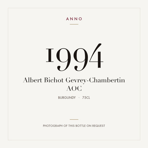 Albert Bichot Gevrey-Chambertin 1994 AOC 0,75l, 勃根地 — ANNO 年份卡；實際酒瓶照片可應要求提供