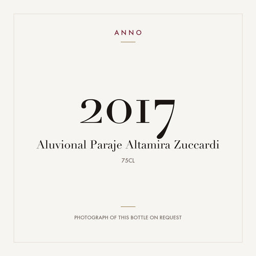 Zuccardi Aluvional Paraje Altamira 2017 0,75l — ANNO vintage card; photograph of the actual bottle available on request