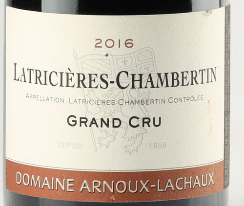 Domaine Arnoux-Lachaux Latricieres-Chambertin Grand Cru 2016 AOC — wine label