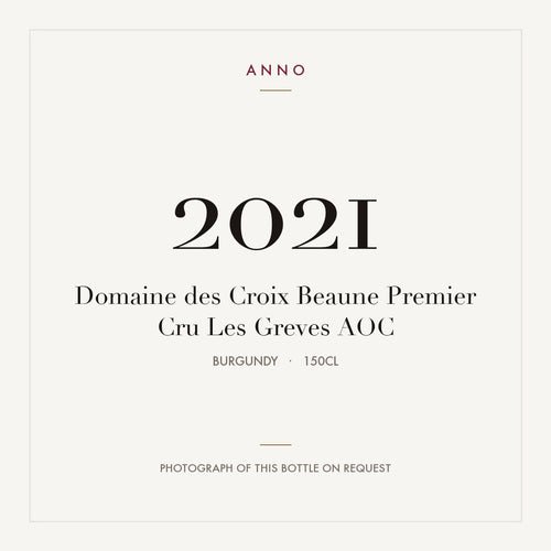 Domaine des Croix Beaune Premier Cru Les Greves 2021 AOC 1,5l, Бургундия — карточка урожая ANNO; фото настоящей бутылки по запросу