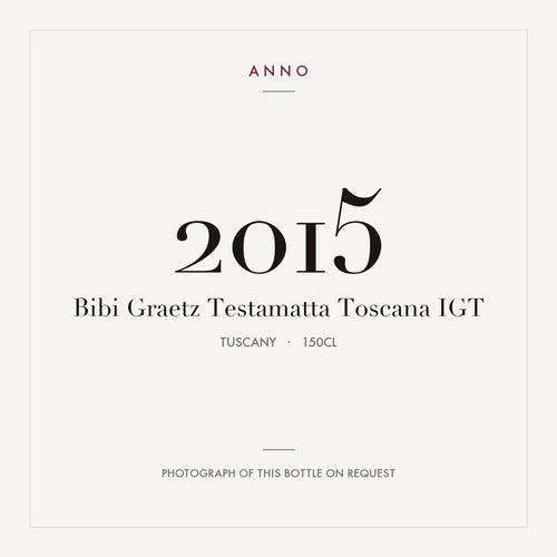 Bibi Graetz Testamatta Toscana 2015 IGT 1,5l, 托斯卡尼 — ANNO 年份卡；實際酒瓶照片可應要求提供
