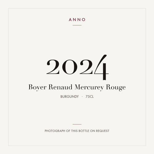 Boyer Renaud Mercurey Rouge 2024 0,75l from Burgundy — ANNO vintage card; photograph of the actual bottle available on request