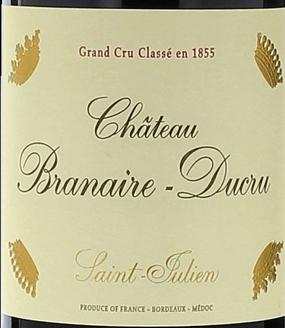 Chateau Branaire-Ducru Saint-Julien 2011 AOC 6l — wine label, illustrative image