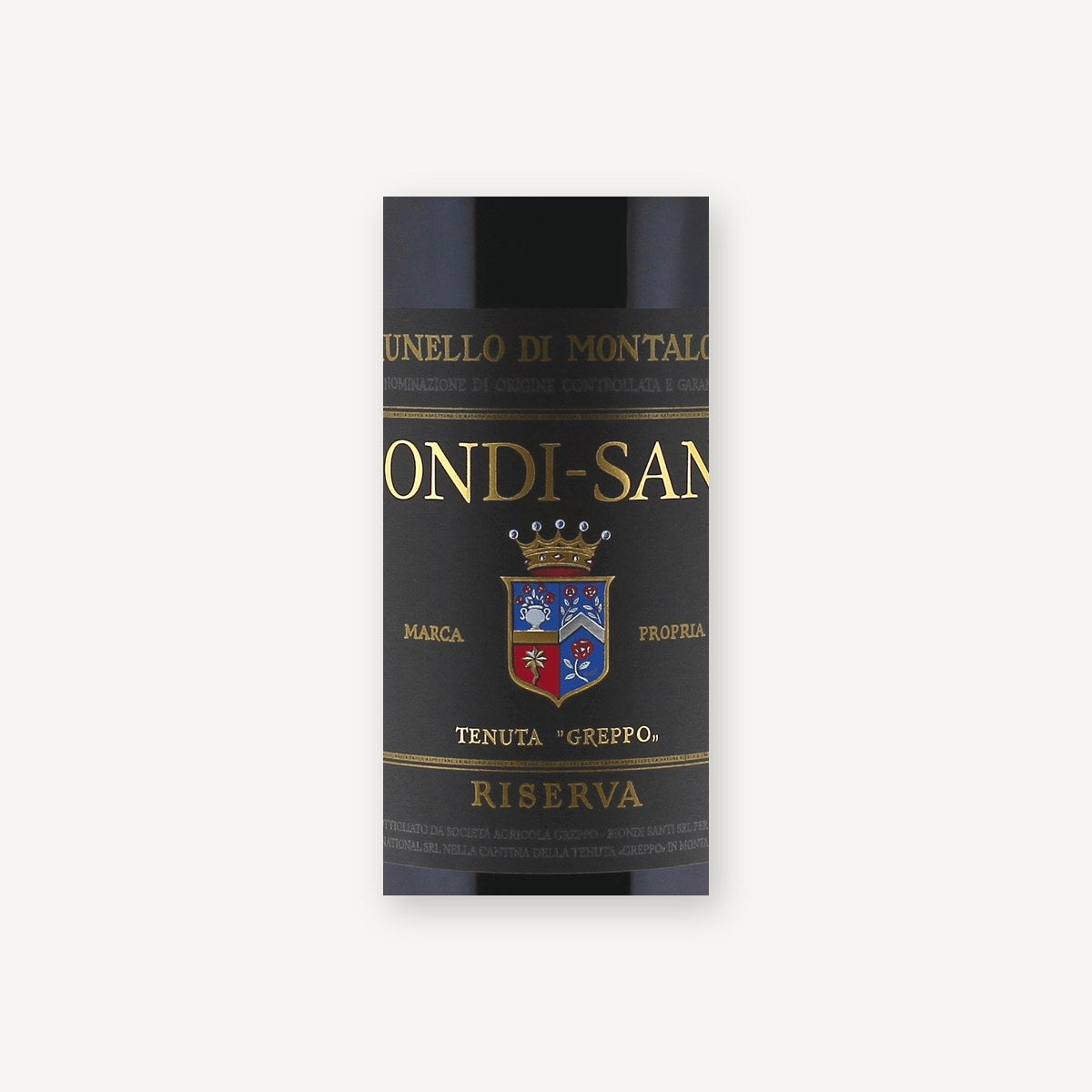 Biondi Santi Brunello di Montalcino 1977 0,75l — wine label