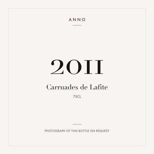 Chateau Lafite Rothschild Carruades de Lafite Pauillac 2011 AOC 0,75l — ANNO-Jahrgangskarte; Foto der tatsächlichen Flasche auf Anfrage