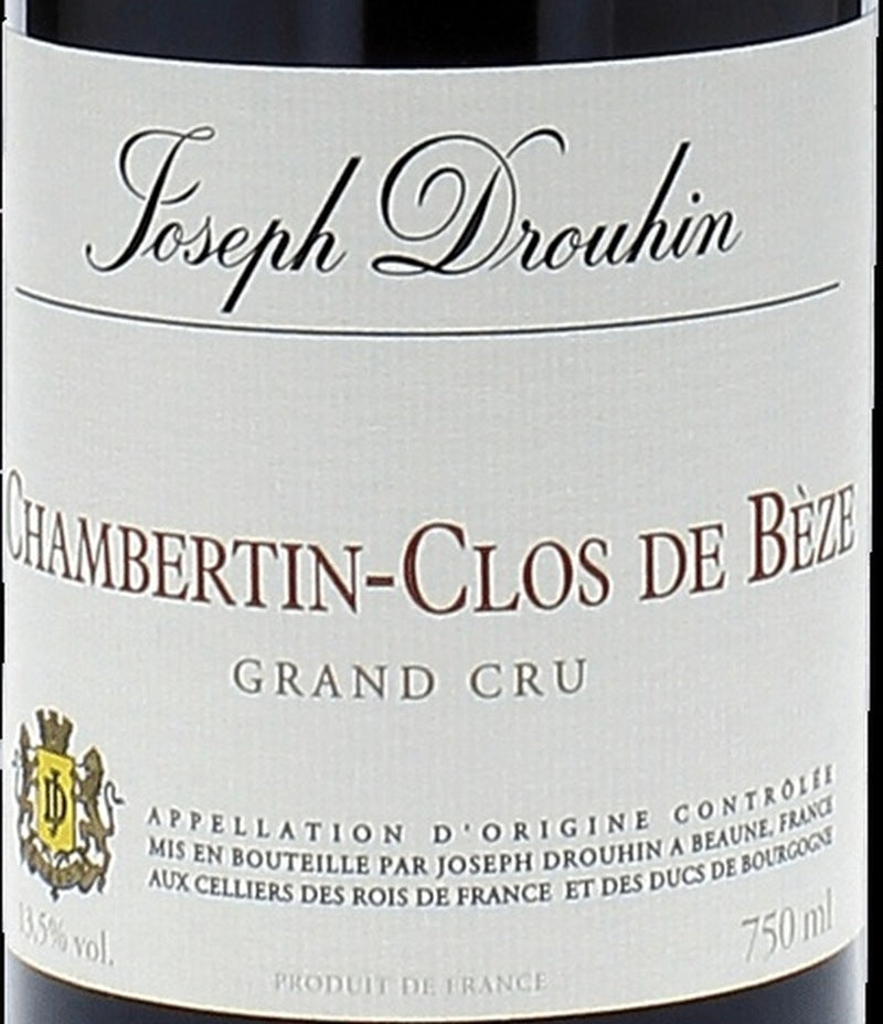 Domaine Drouhin Chambertin-Clos de Beze Grand Cru 2022 AOC 0,75l — wine label, illustrative image