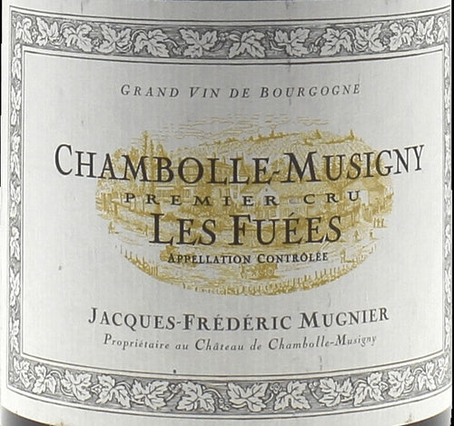 Jacques-Frederic Mugnier Chambolle-Musigny Premier Cru Les Fuees 2012 AOC 0,75l from Burgundy — ANNO vintage card; photograph of the actual bottle available on request