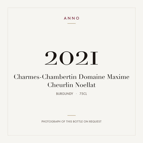 Domaine Maxime Cheurlin Noellat Charmes-Chambertin Grand Cru 2021 AOC 0,75l — ANNO 年份卡；實際酒瓶照片可應要求提供