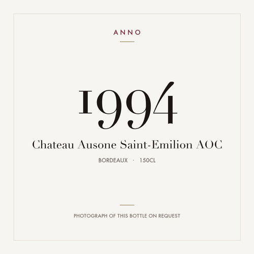 Chateau Ausone Saint-Emilion 1994 AOC 1,5l from Bordeaux — ANNO vintage card; photograph of the actual bottle available on request