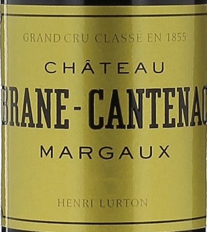 Chateau Brane-Cantenac Margaux AOC — wine label, illustrative image