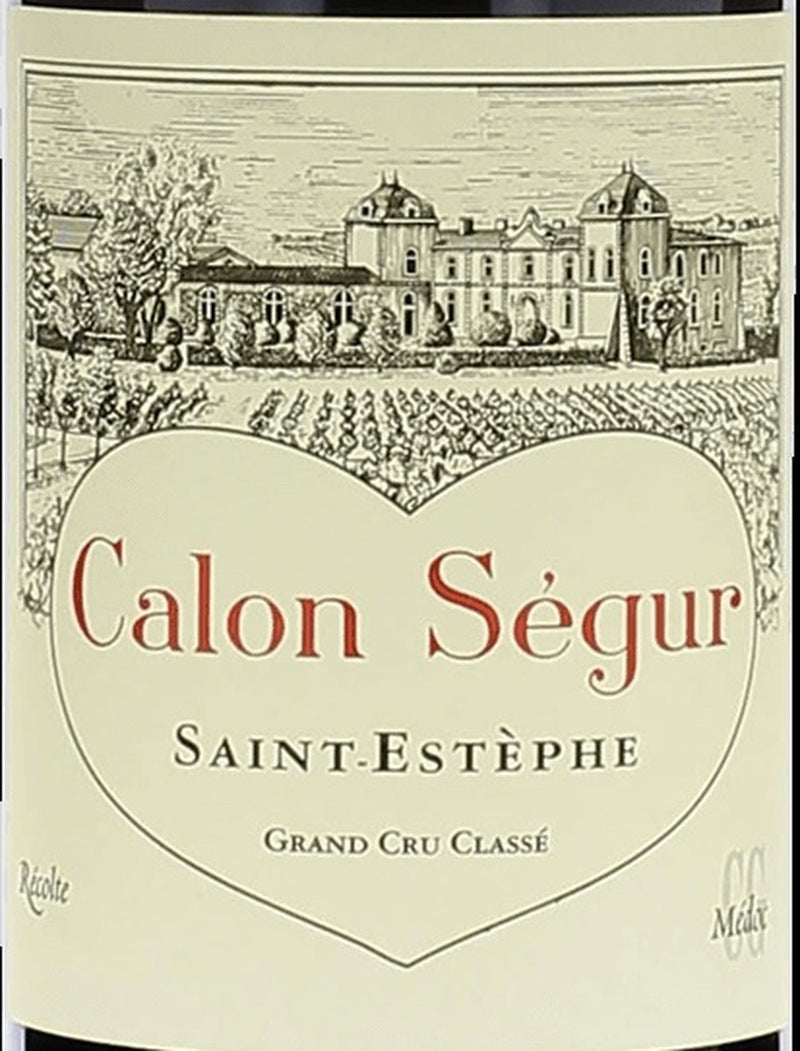 Calon Segur Saint-Estephe AOC — wine label, illustrative image