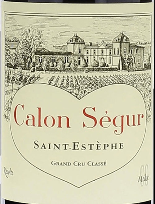 Calon Segur Saint-Estephe AOC — wine label, illustrative image