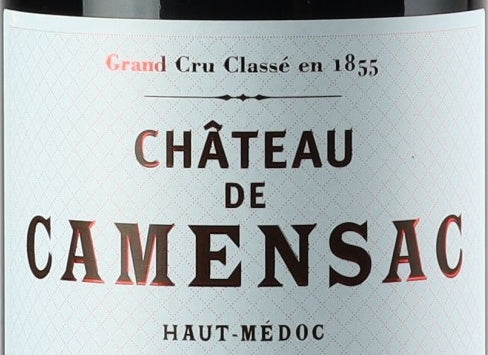 Chateau Camensac Haut-Medoc AOC — wine label, illustrative image