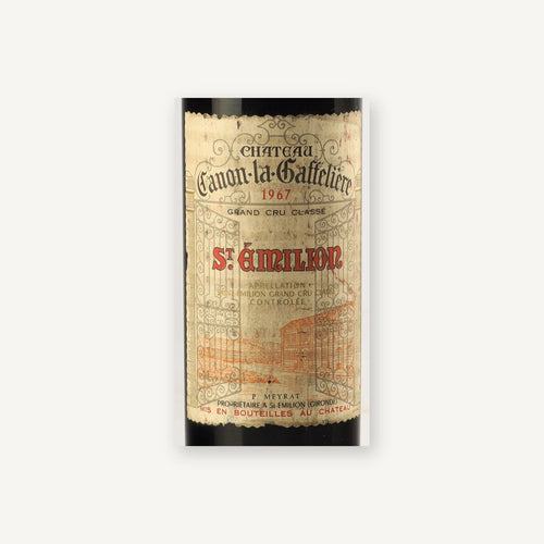 Chateau Canon-La-Gaffeliere Saint-Emilion Grand Cru 1967 AOC 0,75l — wijnetiket