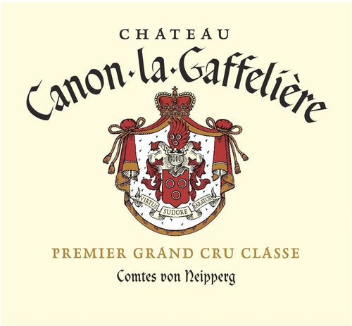 Chateau Canon la Gaffeliere Saint-Emilion Grand Cru AOC — wine label, illustrative image