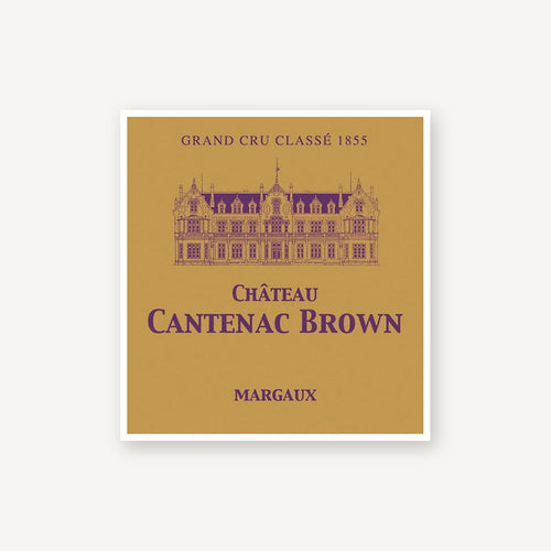 Chateau Cantenac Brown Margaux 1999 AOC 0,75l — wine label, illustrative image