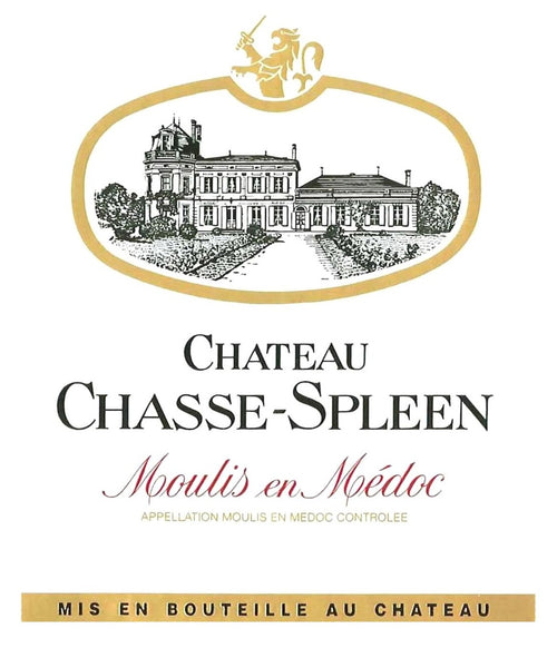 Chateau Chasse-Spleen Moulis-en-Medoc 1979 AOC 0,75l — 酒標（示意圖）