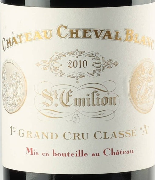 Chateau Cheval Blanc Saint-Emilion 2010 AOC — etiqueta del vino