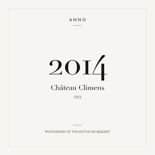Chateau Climens Barsac 2014 AOC 0,75l — ANNO vintage card; photograph of the actual bottle available on request