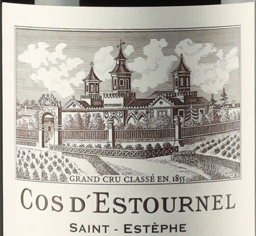 Chateau Cos d'Estournel Saint-Estephe 1995 AOC 0,75l — wine label, illustrative image