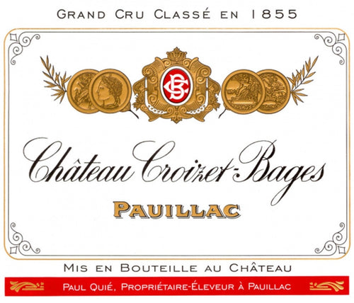 Chateau Croizet-Bages Pauillac AOC — wine label, illustrative image