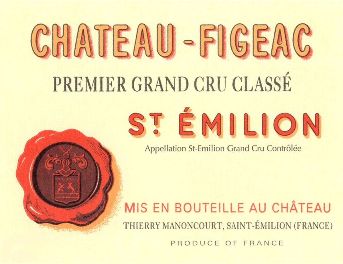 Chateau Figeac Saint-Emilion 1982 AOC 0,75l — wine label, illustrative image