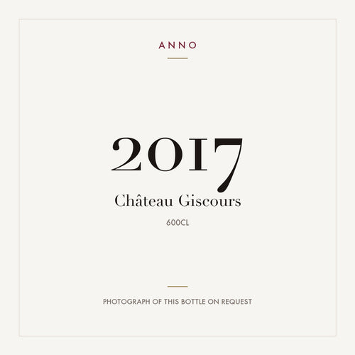Chateau Giscours Margaux 2017 AOC 6l — ANNO vintage card; photograph of the actual bottle available on request
