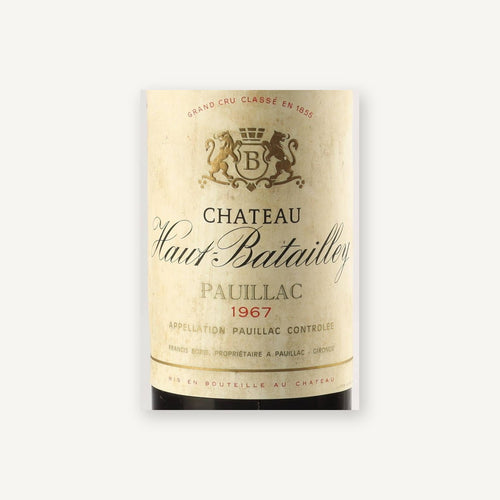 Chateau Haut-Batailley Pauillac 1967 AOC 0,75l — wijnetiket